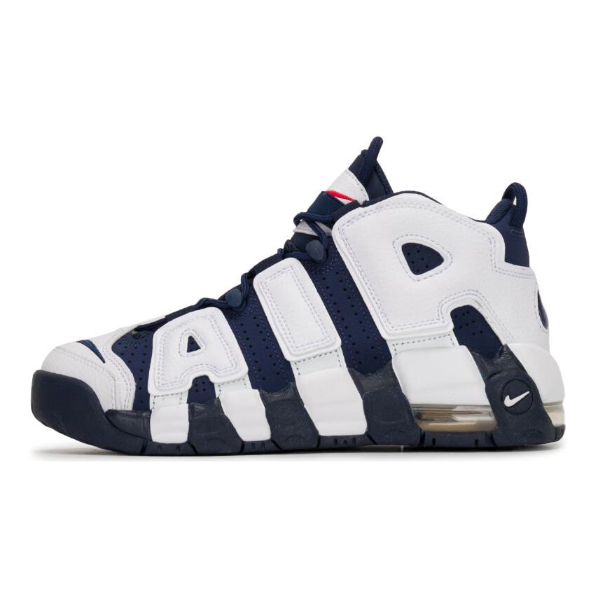 Nike Air More Uptempo GS Olympic 2024 Kinder-Sneaker Blau Weiß Mitternachtsblau FV5371-100 36 von Joom DACH