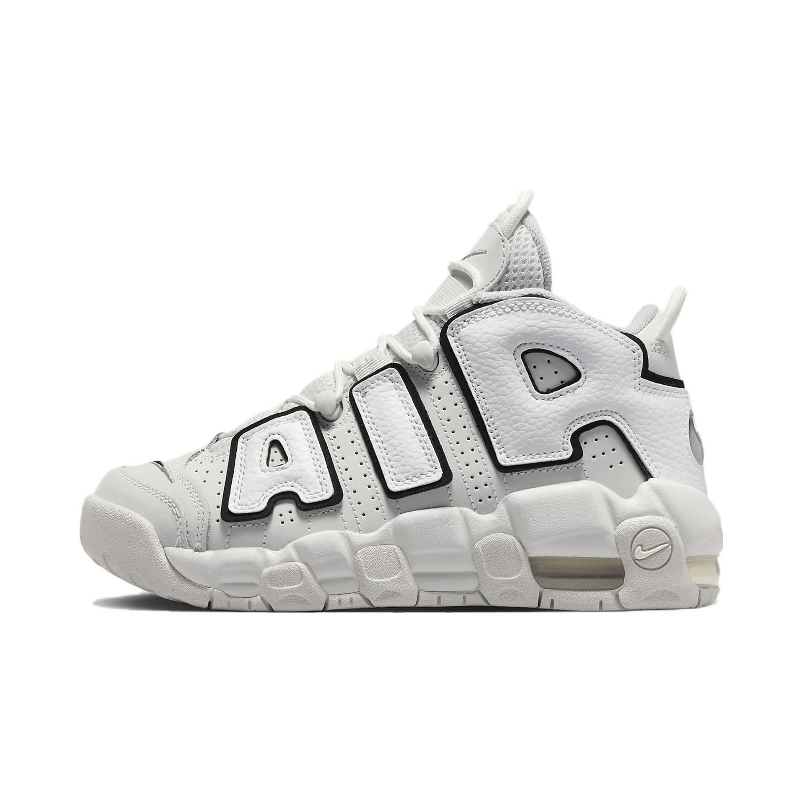 Nike Air More Uptempo GS Photon Dust Black Kinder-Sneaker Weiß Metallic-Silber FD0022-001 35.5 von Joom DACH