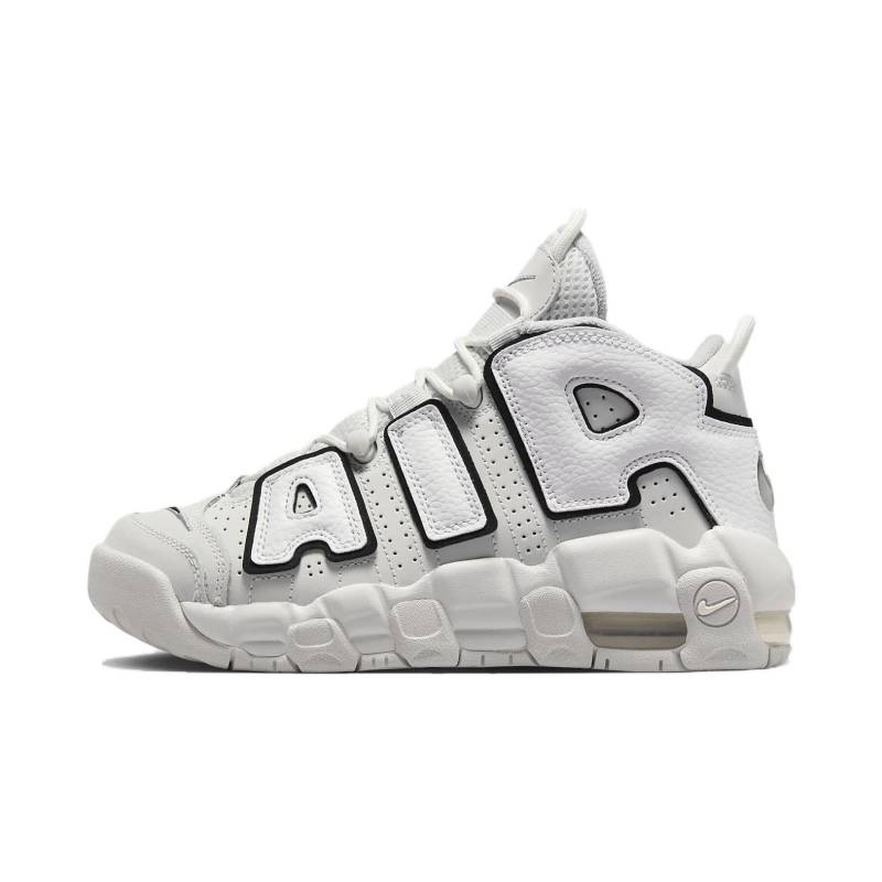 Nike Air More Uptempo GS Photon Dust Black Kinder-Sneaker Weiß Metallic-Silber FD0022-001 35.5 von Joom DACH