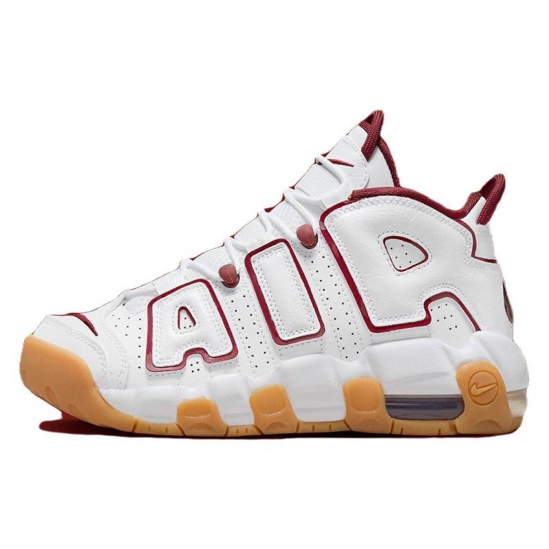 Nike Air More Uptempo GS Weiß Teamrot Gummi Kinder Sneaker Gummi-Hellbraun FJ2846-100 35.5 von Joom DACH