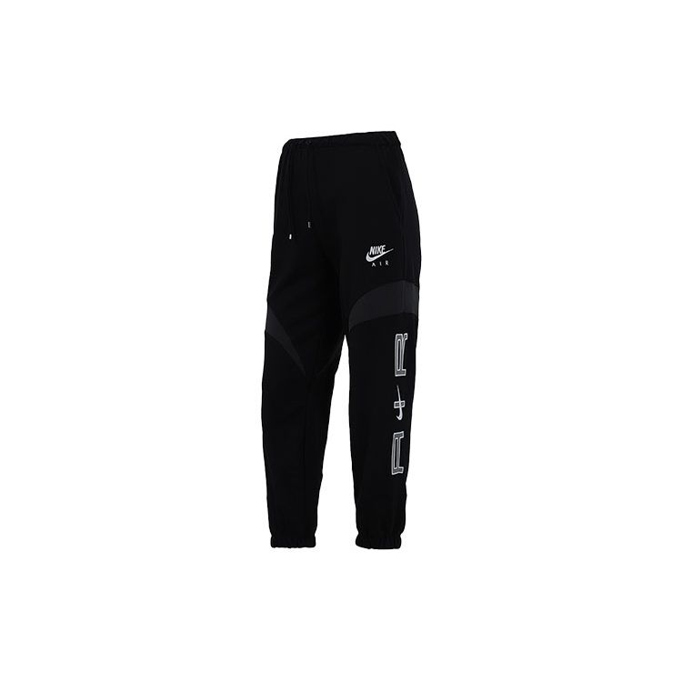 Nike As W Nsw Air Flc Mr Jggr Logo Bestickt Colorblock Gestrickte Sport-Jogginghose Damen Jogginghose Schwarz DD5420-010 von Joom DACH