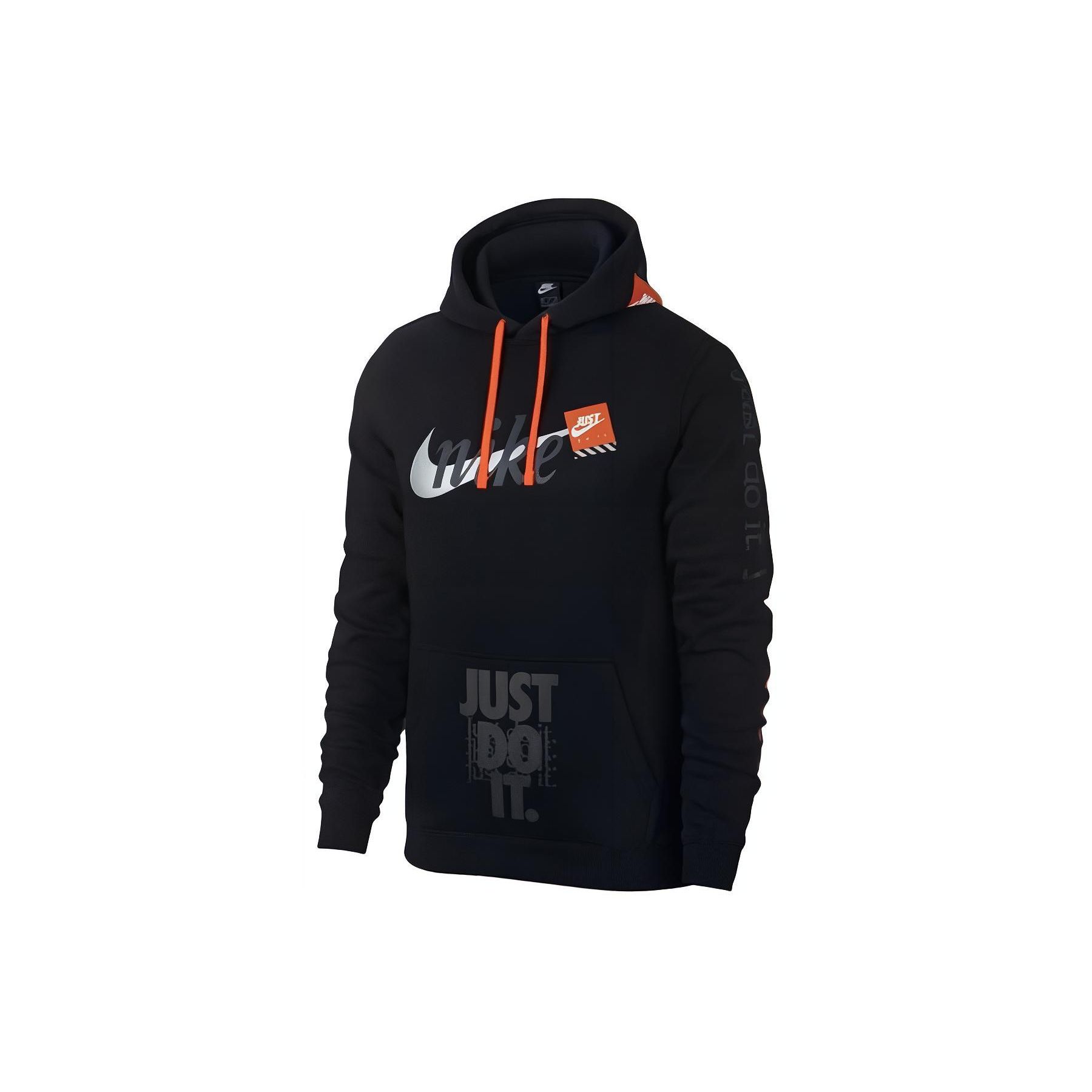 Nike Buchstaben-Print Kapuzenpullover Herren Tops Schwarz AV5905-010 M von Joom DACH