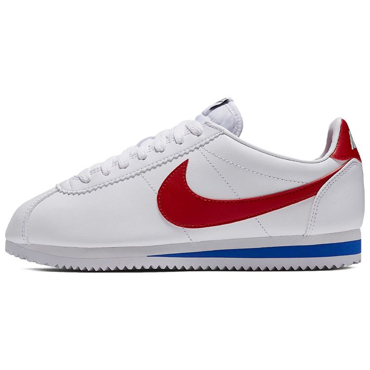 Nike Classic Cortez Leder Weiß Rot Damen Sneaker 807471-103 36.5 von Joom DACH