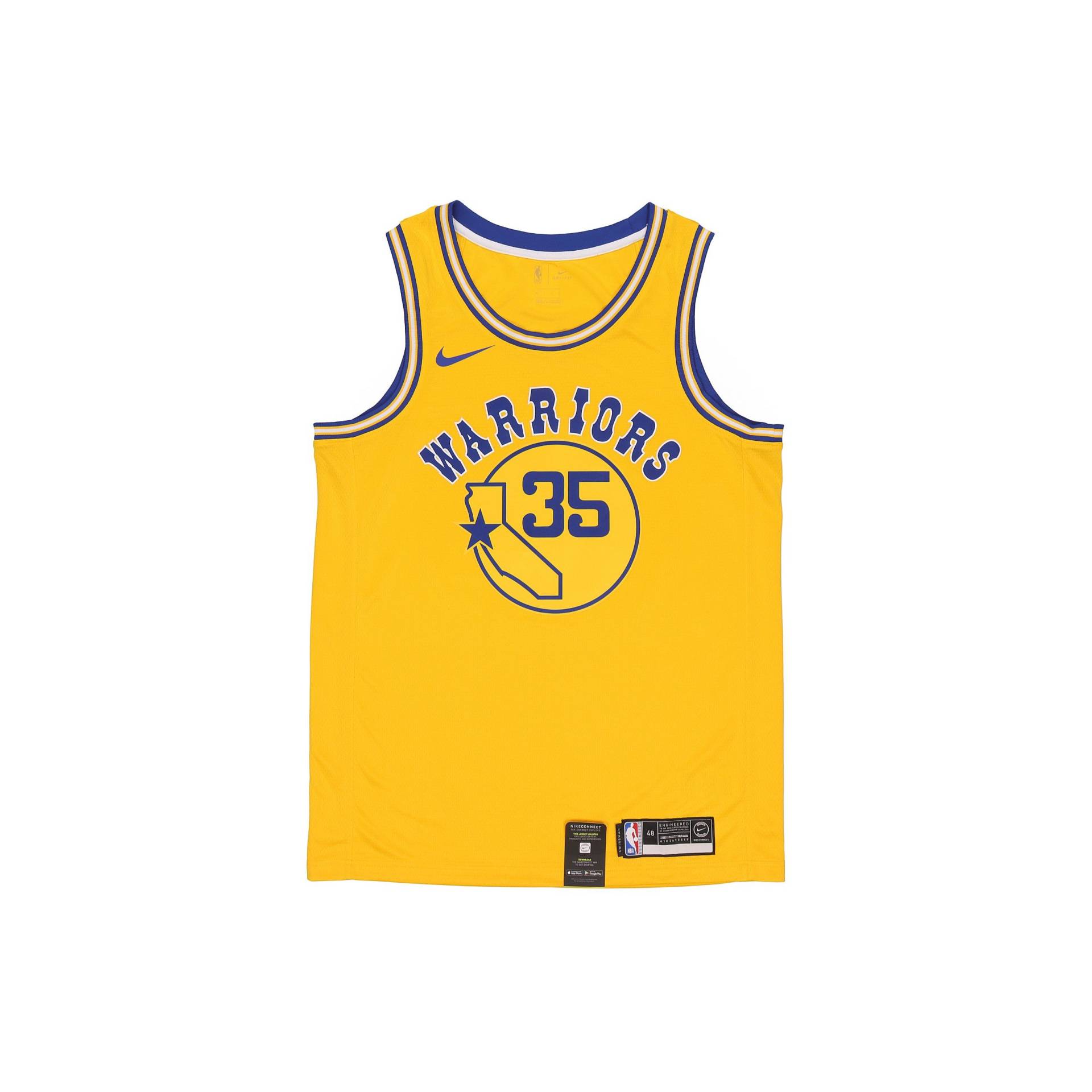 Nike Classic Edition Swingman Connected NBA Trikot Golden State Warriors Kevin Durant Herren Trikot Gelb AJ3878-729 M von Joom DACH