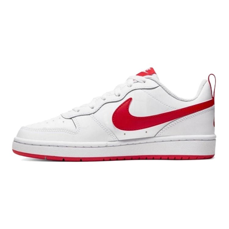 Nike Court Borough Low 2 GS Weiß University Rot Kinder Sneaker BQ5448-103 35.5 von Joom DACH