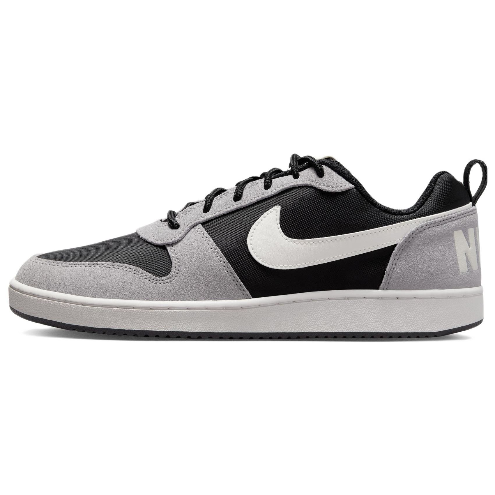 Nike Court Borough Low Premium Schwarz Grau Sail Herren Sneaker Matt-Silber 844881-005 38.5 von Joom DACH