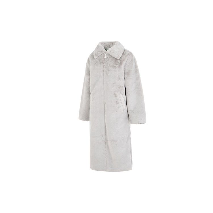 Nike Damen Kunstfell Lange Jacke (Asiatische Größen) Light Bone Damen Streetwear DQ6839-012 L von Joom DACH