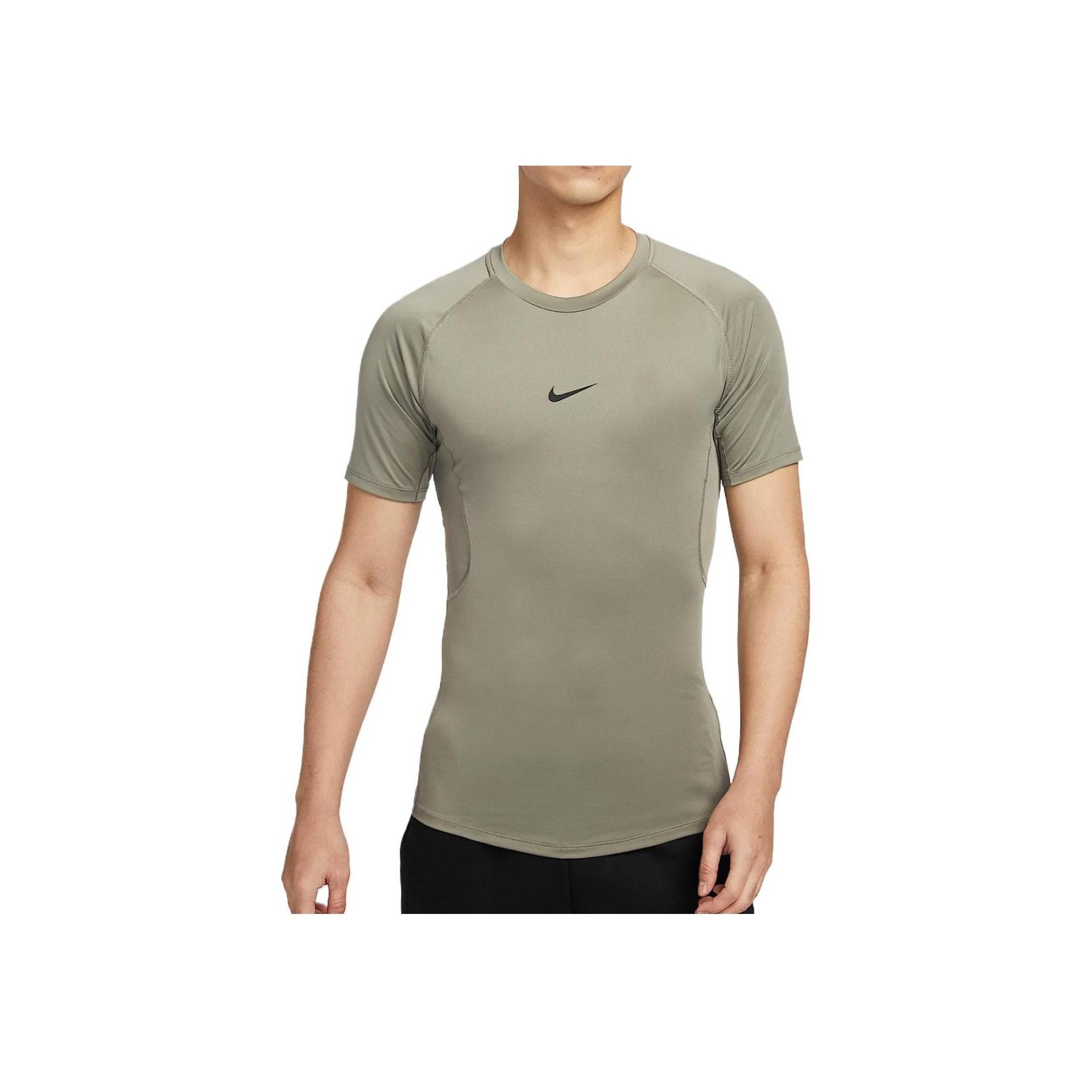Nike Dri-Fit Pro Weich Bequem Atmungsaktiv Raglan Kurzarm T-Shirt Herren Tops Hellarmeegrün Schwarz FB7933-320 M von Joom DACH