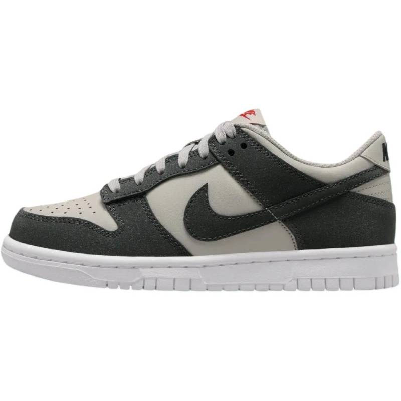 Nike Dunk Low GS Light Iron Ore Anthracite Glitter Kinder Sneaker Grau Weiß Gym-Rot FZ1000-001 35.5 von Joom DACH