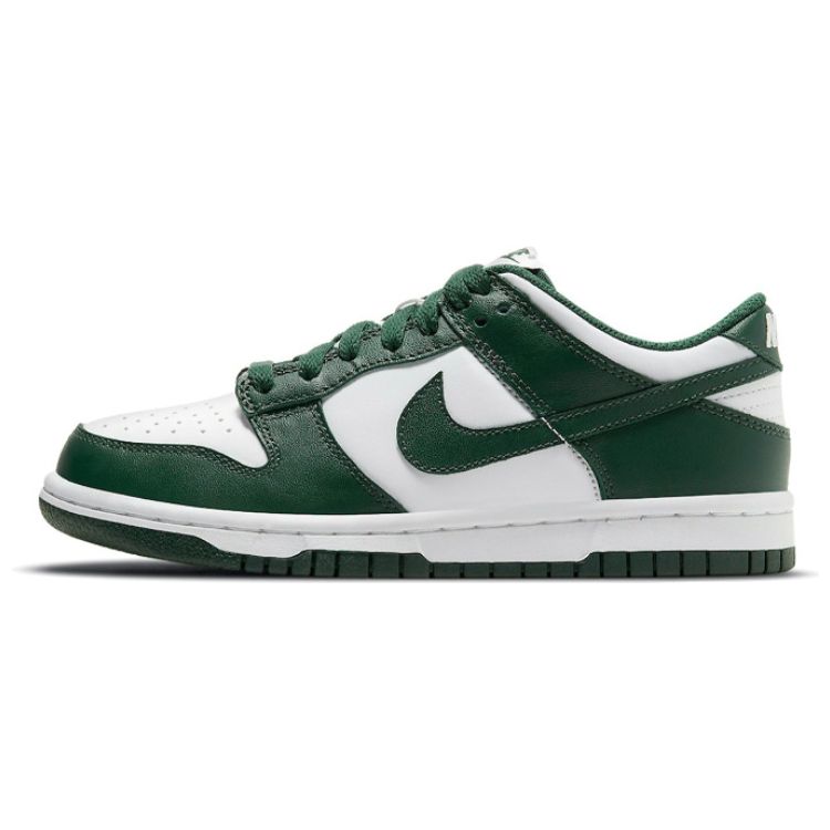 Nike Dunk Low GS Michigan State Kinder-Sneaker Weiß Team-Grün Total-Orange CW1590-102 35.5 von Joom DACH