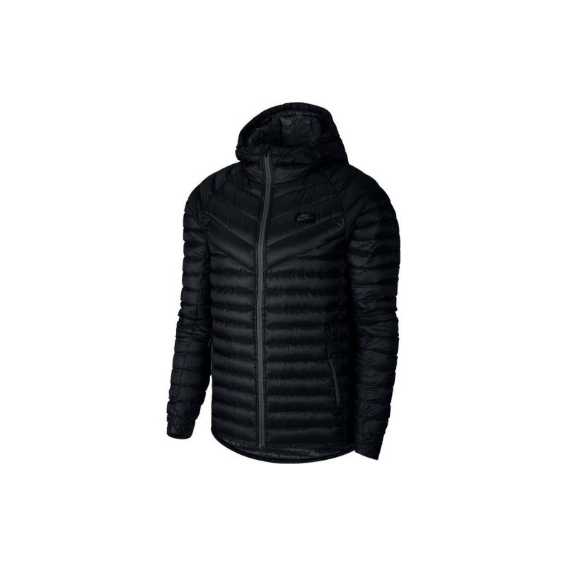 Nike Einfarbiges Logo Schriftzug Kapuzen Langarm Gesteppte Daunenjacke Herren Oberbekleidung Schwarz 943373-010 M von Joom DACH