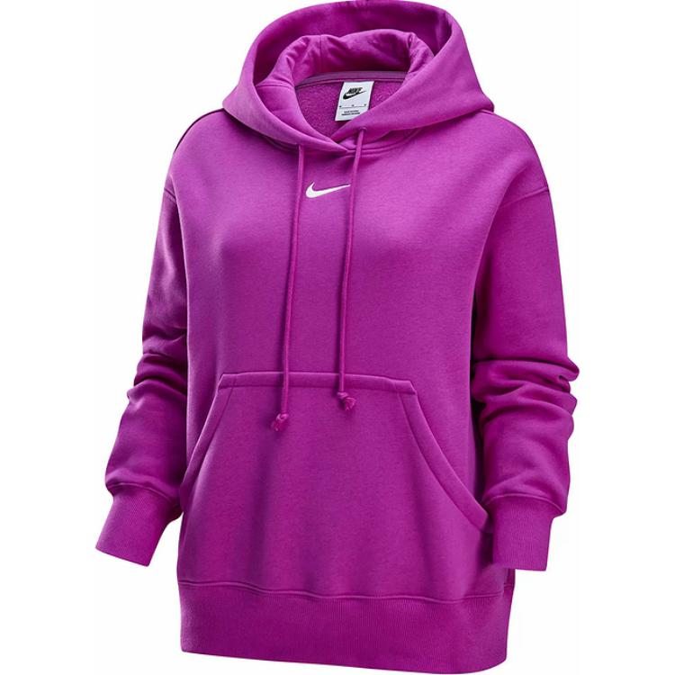 Nike Fleece Kapuzen-Sport Warmes Sweatshirt Damen Oberteile Lila DQ5861518 S von Joom DACH