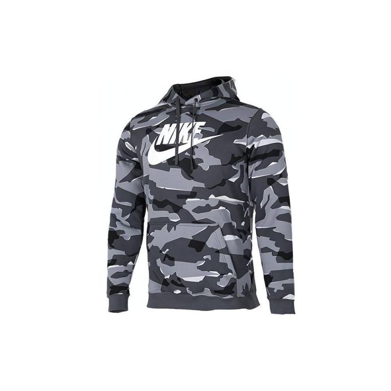 Nike Fleece Kapuzenpullover Lässiges Amerikanisches Sweatshirt Herren Sweatshirts Grau AR2868-065 L von Joom DACH