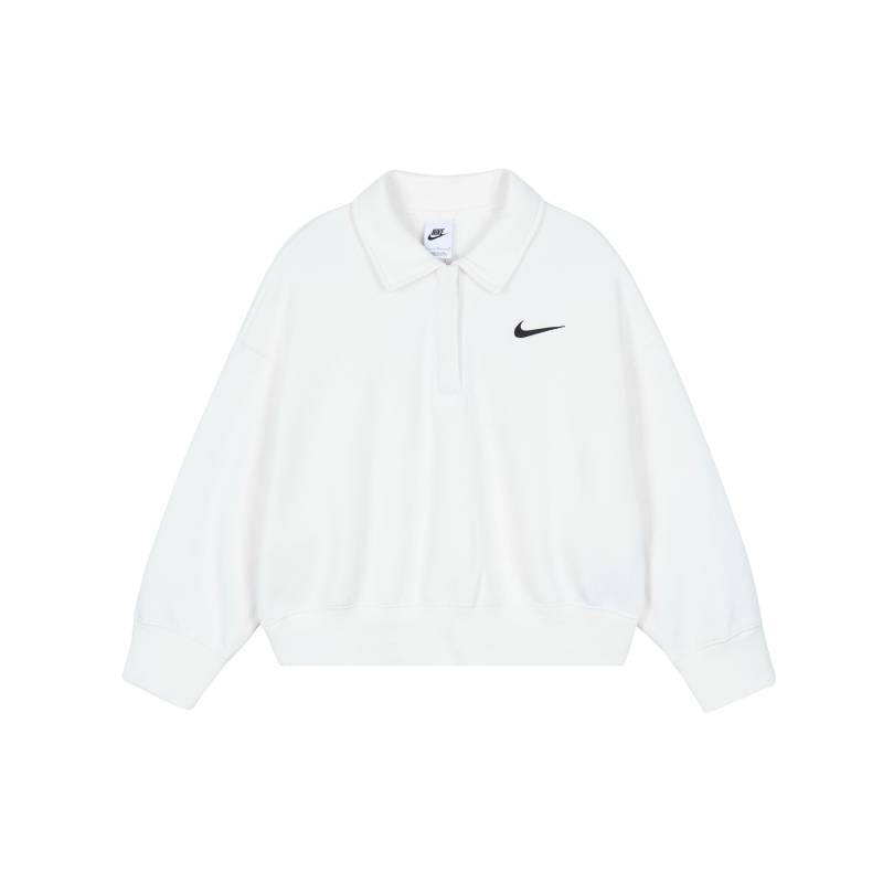 Nike Gesticktes Logo Einfarbiges Poloshirt Damen Oberteile Sail-Weiß DQ5869-133 M von Joom DACH