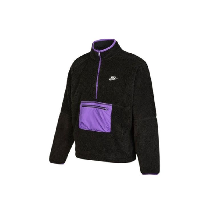 Nike Jacke mit gesticktem Logo, Stehkragen und halbem Reißverschluss aus Kunst-Sherpa für Herren, Jacken, Schwarz DQ4881-010 XXL Nike Jacke mit gesticktem Logo, Stehkragen und halbem Reißverschluss aus Kunst-Sherpa für Herren, Jacken, Schwarz DQ4881-010 XXL von Joom DACH