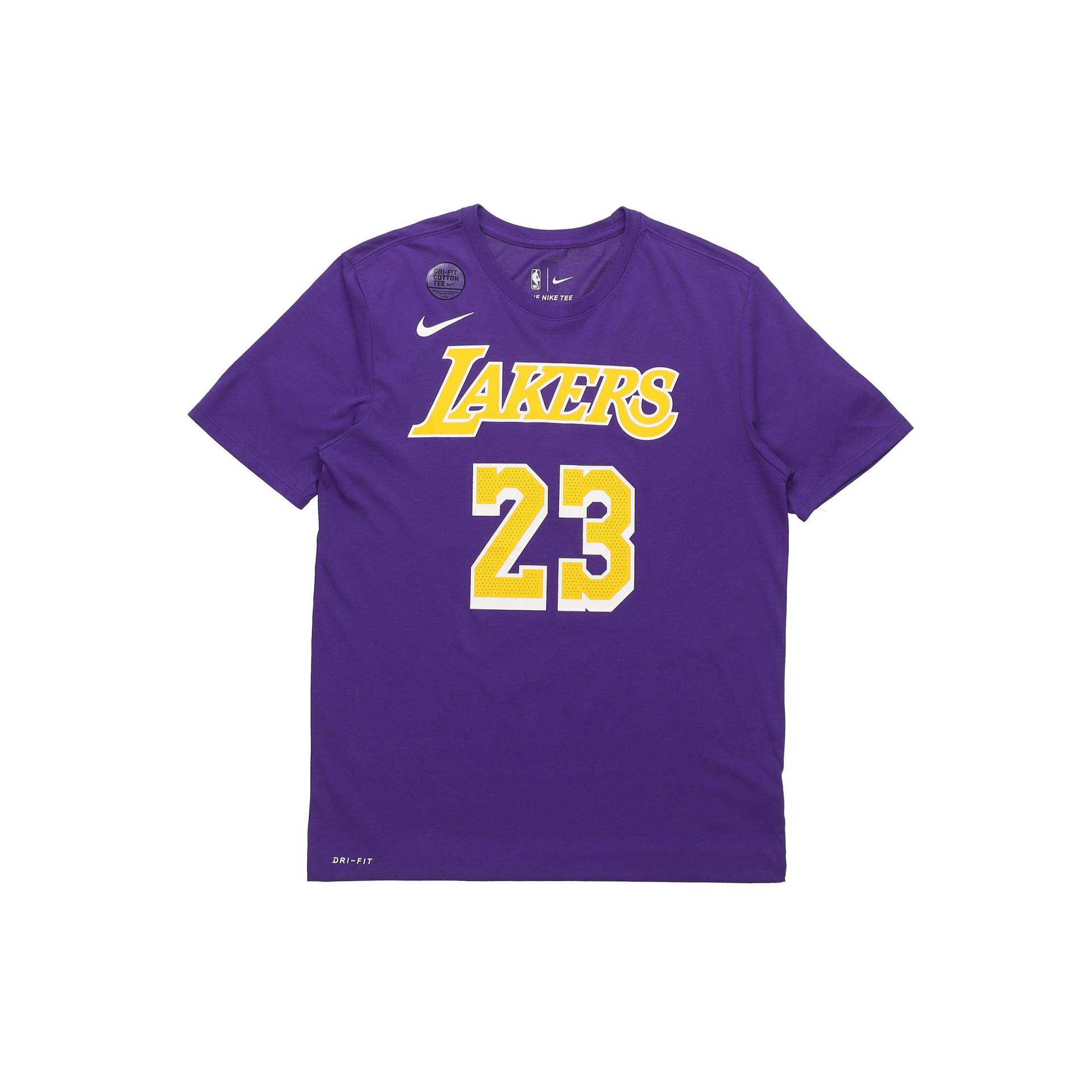 Nike LeBron James Lakers City Edition Trikot-T-Shirt Herren Oberteile Lila AR4888-557 S von Joom DACH