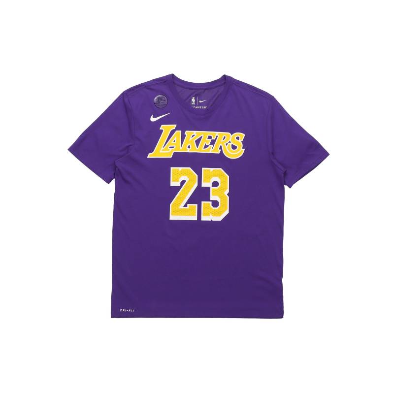 Nike LeBron James Lakers City Edition Trikot-T-Shirt Herren Oberteile Lila AR4888-557 S von Joom DACH