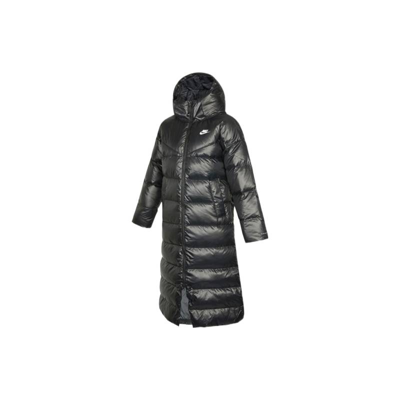 Nike Logo Print Einfarbig Warm Lang Daunenjacke mit Kapuze Damen Oberbekleidung Schwarz DH4082-010 XS von Joom DACH