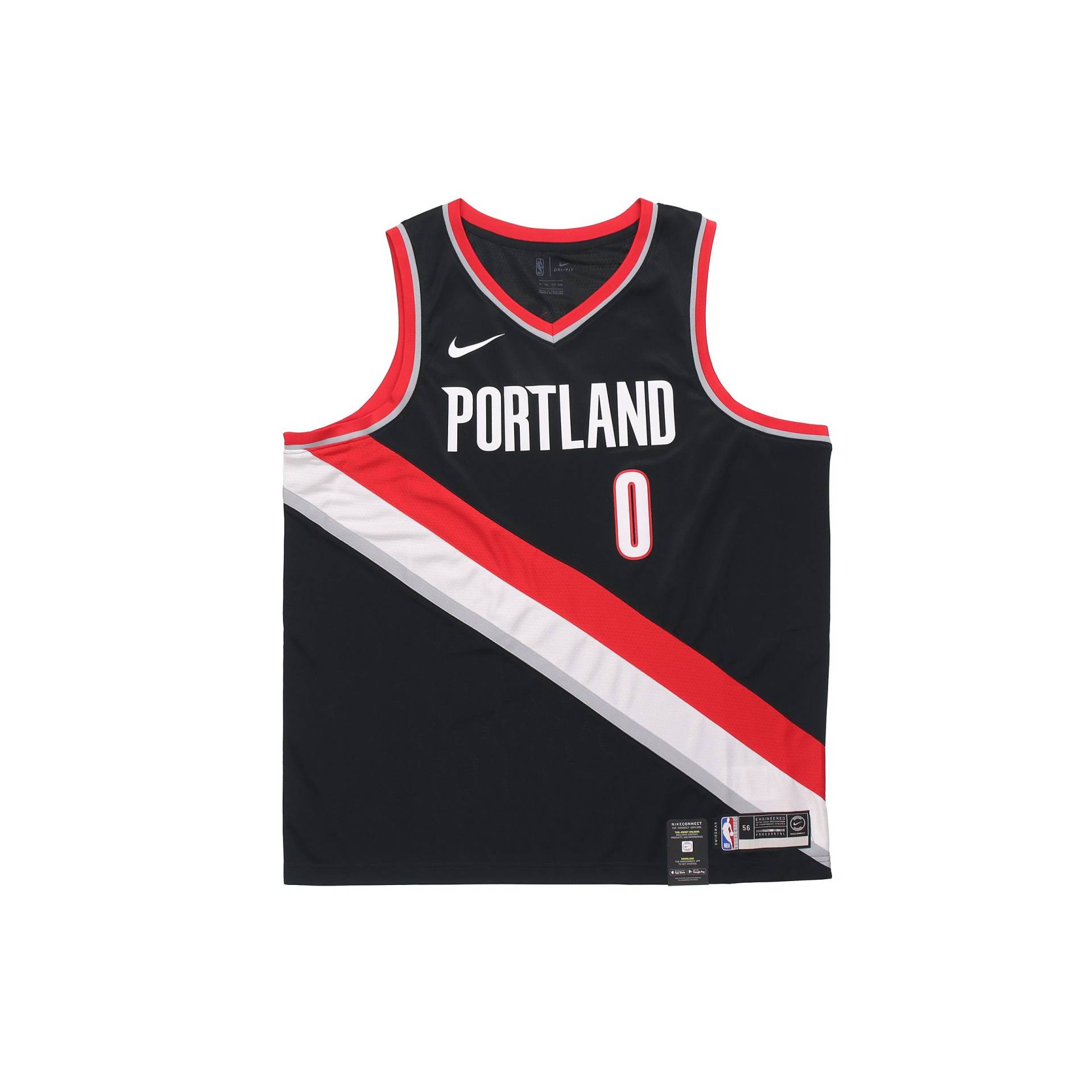 Nike NBA Damian Lillard Icon Edition Swingman Trikot - Portland Trail Blazers Herren Trikot Schwarz 864505-010 S von Joom DACH