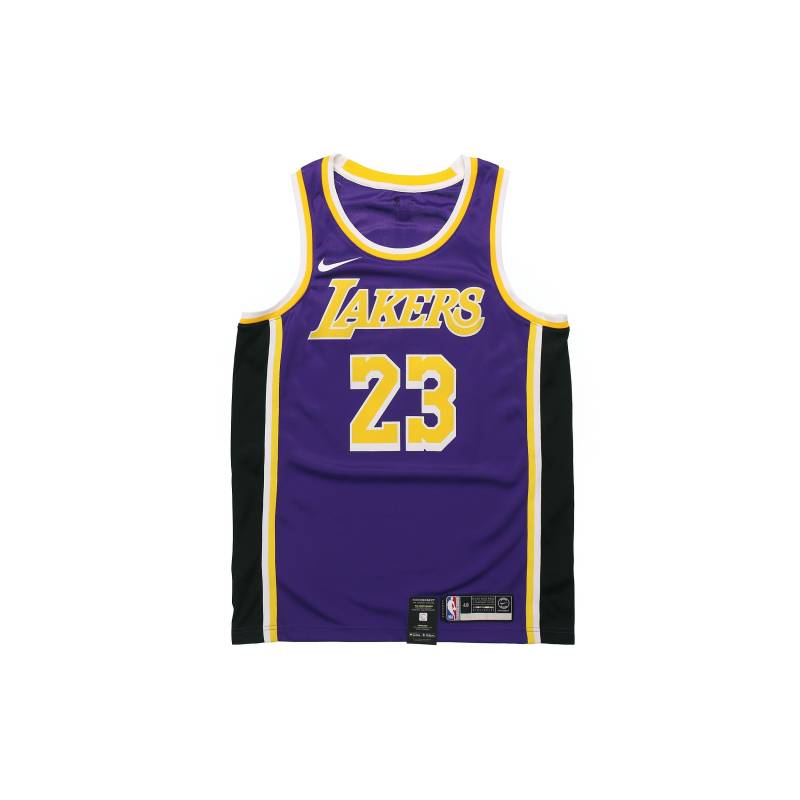 Nike NBA Lakers LeBron James 23 Fan Edition Pullover Rundhals Trikot Herren Sportbekleidung Lila AA7097-514 S von Joom DACH