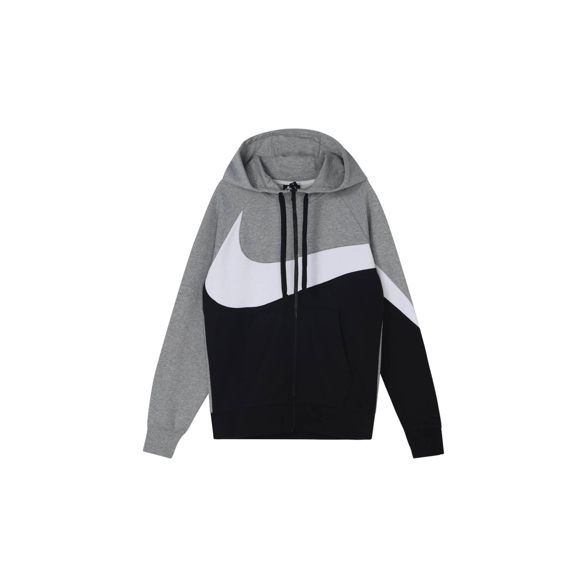 Nike Nsw Hoodie Large Logo Strick-Sweatshirt mit Reißverschluss Herren Oberbekleidung Grau Weiß AR3085-063 M von Joom DACH