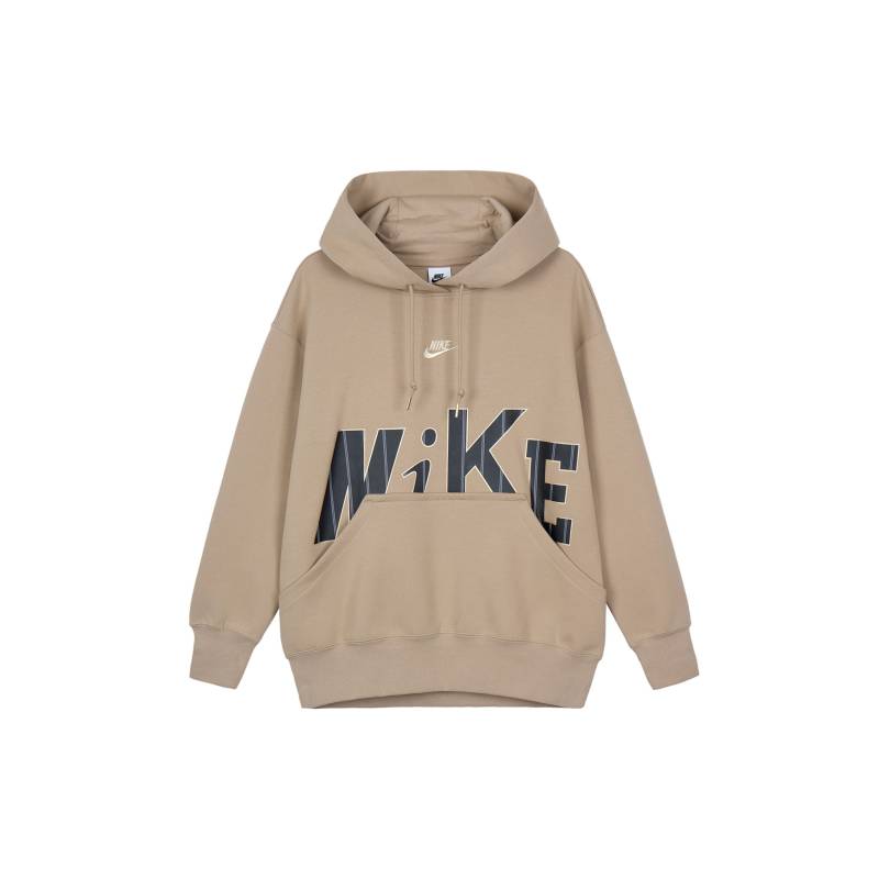 Nike Schriftzug Kapuzenpullover Lässig Langarm Vintage Amerikanisches Sweatshirt Damen Sweatshirt Khaki FV3977247 L von Joom DACH