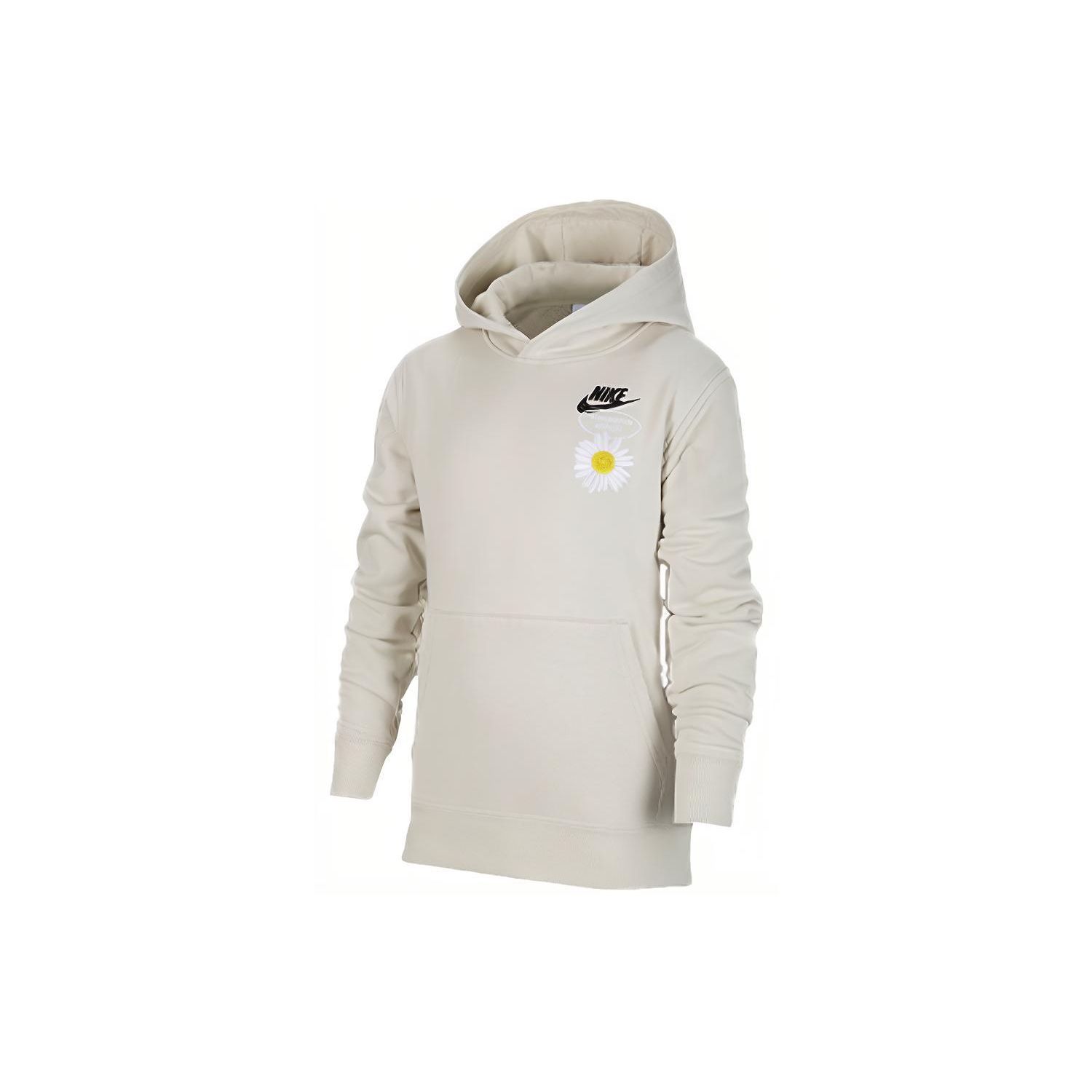 Nike einfarbiger Hoodie mit floralem Logo Kinder Sweatshirt Grau DM8092-072 S von Joom DACH