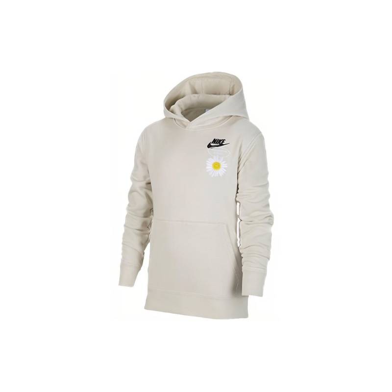 Nike einfarbiger Hoodie mit floralem Logo Kinder Sweatshirt Grau DM8092-072 S von Joom DACH