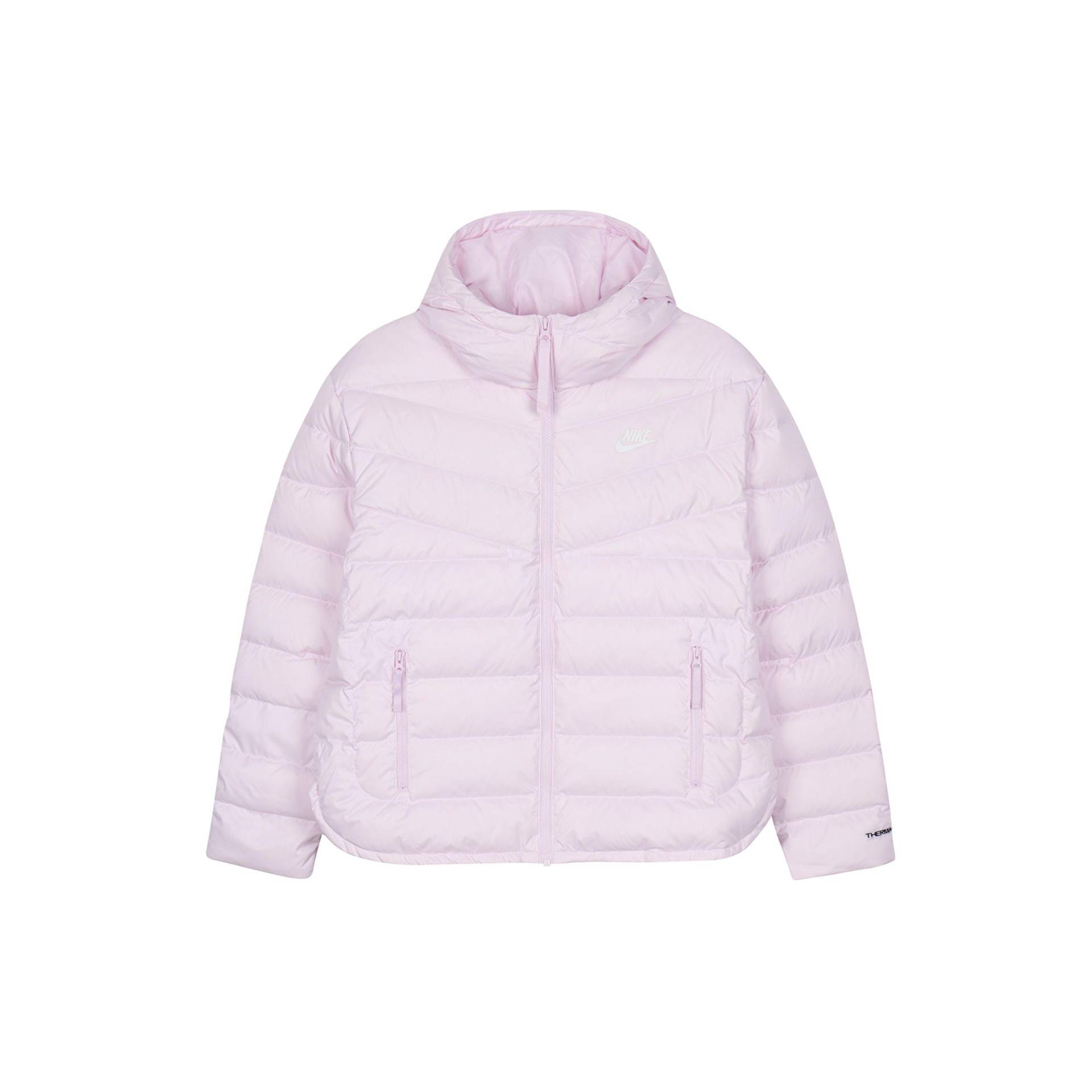 Nike Sportlich Lässig Warm Logo Kapuzen-Daunenjacke Damen Oberbekleidung Rosa DH4074-695 L von Joom DACH