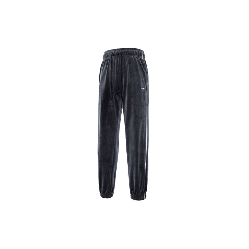Nike Sportswear Collection Mid-Rise Samt-Stretch Freizeithose Damen Unterteile Schwarz Sail-Weiß FZ3683-010 L von Joom DACH
