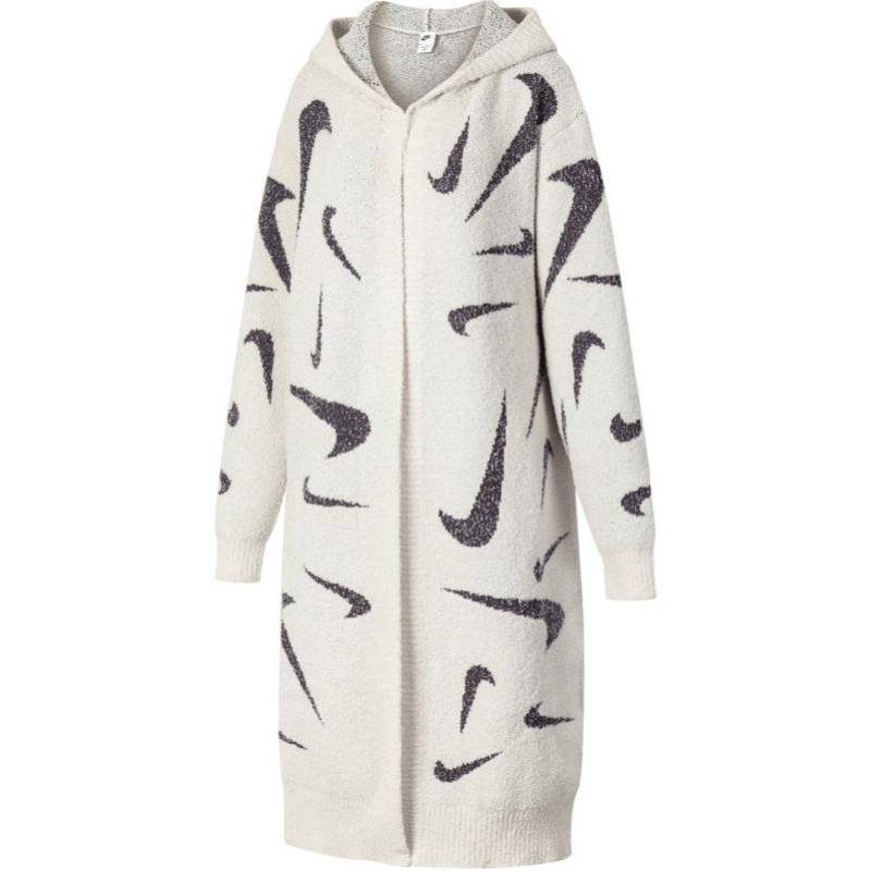 Nike Sportswear Phoenix Cozy Bouclé Allover-Print Kapuzenpullover Locker Lange Strickware Damen Tops Hell-Rotholzbraun FD4283-104 L von Joom DACH