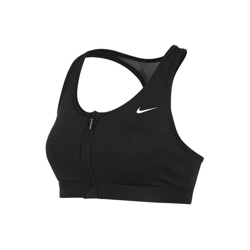 Nike Swoosh Mittlerer Halt Dri-Fit Sport-BH mit Frontreißverschluss Damen Sport-BH Schwarz FN2732-010 M von Joom DACH