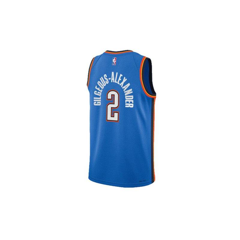 Nike X NBA Basketballtrikot Thunder Alexander SGA Sportlich Atmungsaktiv Jugend Kinder Trikots 3Z2B7BX2P00-THUSG M von Joom DACH
