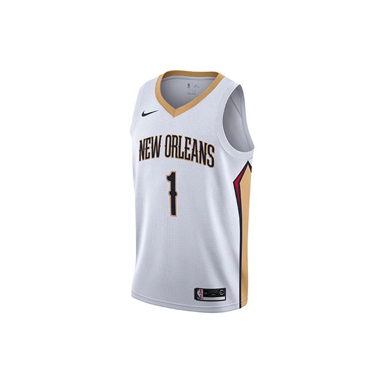 Nike Zion Williamson Nr.. 1 New Orleans Pelicans NBA Limited Edition Fan Trikot Herren Trikots Weiß 864433-103 S von Joom DACH