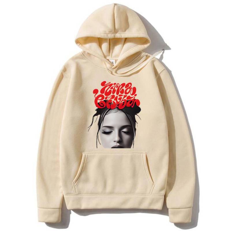 Nina Chuba 2025 Mode Bedruckter Hoodie Herren Damen Bekleidung Hip Hop Streetwear Fleece Pullover Langarm Vintage Sweatshirt M von Joom DACH