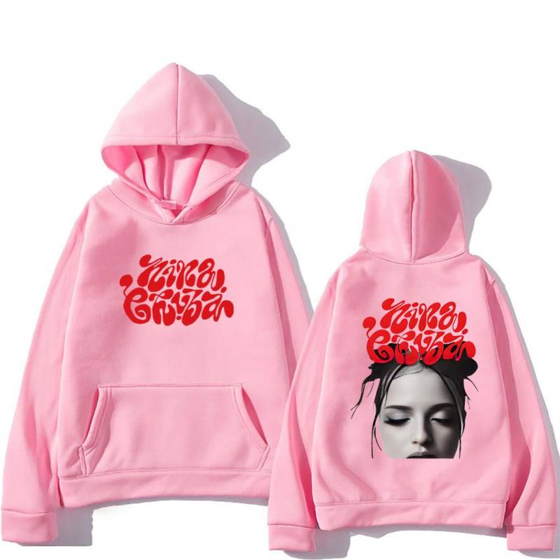 Nina Chuba Style Mode Doppelseitig bedruckter Hoodie Herren Damen Vintage Oberteile Hip Hop Streetwear Fleece Langarm Sweatshirts M von Joom DACH