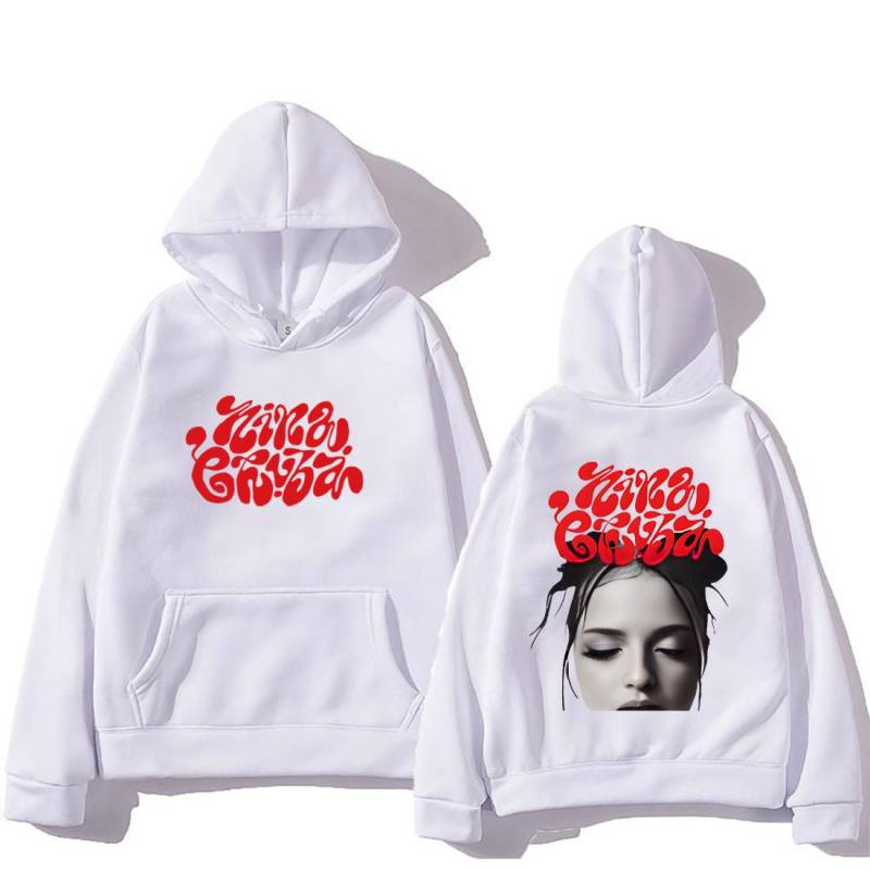Nina Chuba Style Mode Doppelseitig bedruckter Hoodie Herren Damen Vintage Oberteile Hip Hop Streetwear Fleece Langarm Sweatshirts S von Joom DACH