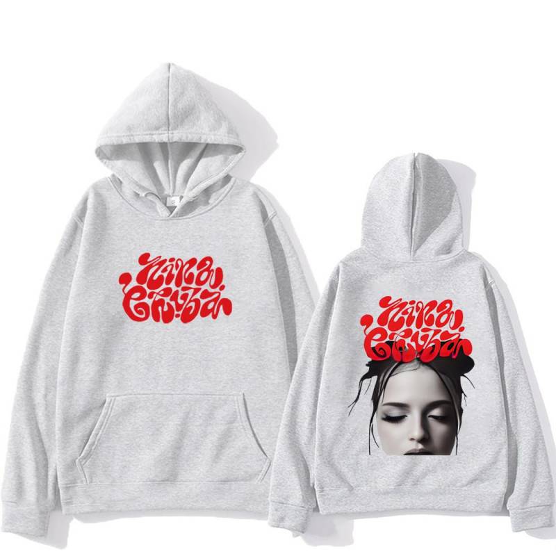 Nina Chuba Style Mode Doppelseitig bedruckter Hoodie Herren Damen Vintage Oberteile Hip Hop Streetwear Fleece Langarm Sweatshirts S von Joom DACH