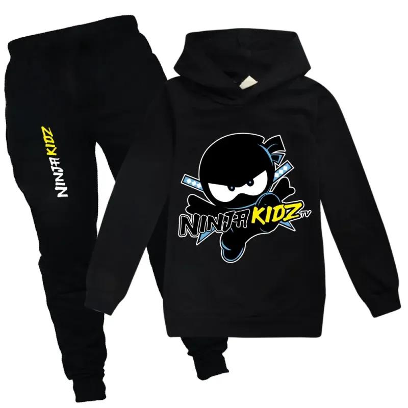 Ninja Jungen Kleidung Set Frühling Herbst Mode Hoodies Trainingsanzug NINJA KIDZ Kapuzen T-Shirt Anzug Kinder Kind Mädchen Sweatshirt 100 von Joom DACH