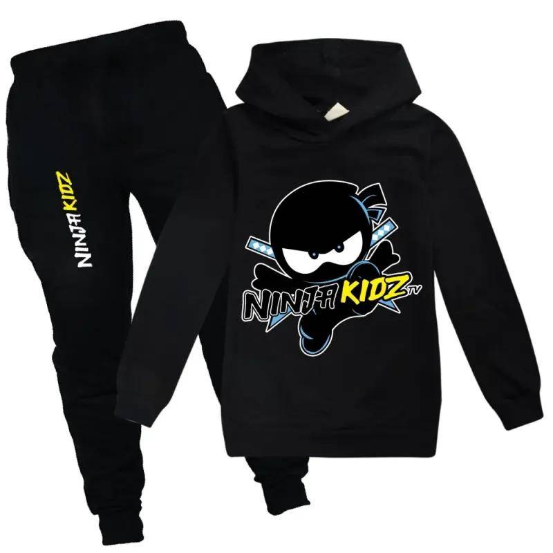 Ninja Jungen Kleidung Set Frühling Herbst Mode Hoodies Trainingsanzug NINJA KIDZ Kapuzen T-Shirt Anzug Kinder Kind Mädchen Sweatshirt 100 von Joom DACH