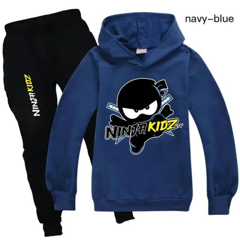 Ninja Jungen Kleidung Set Frühling Herbst Mode Hoodies Trainingsanzug NINJA KIDZ Kapuzen T-Shirt Anzug Kinder Kind Mädchen Sweatshirt 150 von Joom DACH