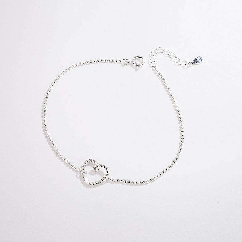 Nische 925 Sterling Silber Koreanische Einfache Twist Liebe Armband Mädchen Freundinnen Geschenk Hand Zubehör von Joom DACH