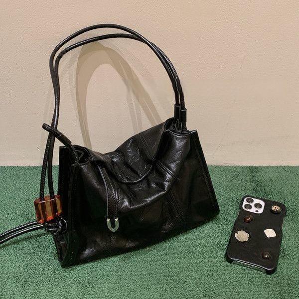 Nischendesign Stilvolle Schlichte Pendler Damen Tasche Plissierte Achsel-Schultertasche Umhängetasche von Joom DACH