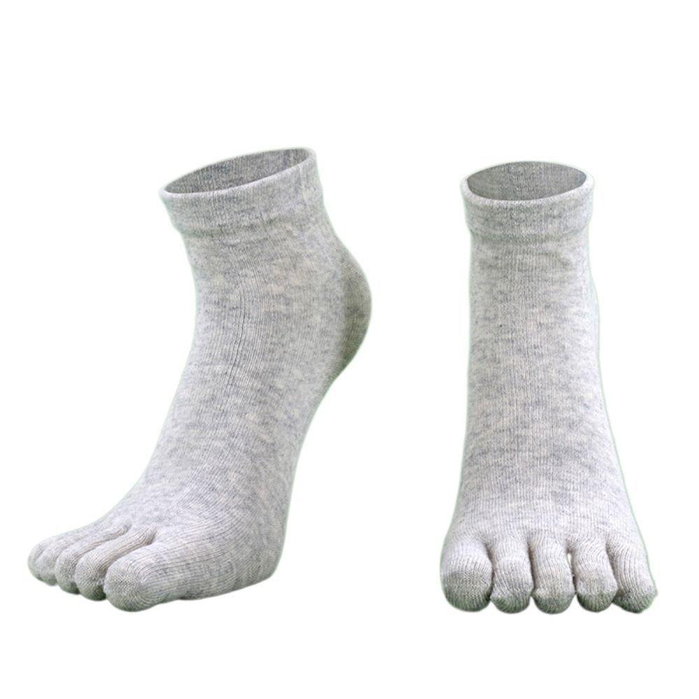 No-Show-Socken schützen Knöchel-Zehensocken, Knöchelsocken, Herren-Socken mit geteilter Zehenpartie, fünf Fingersocken grau von Joom DACH