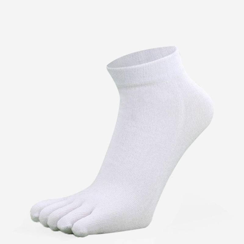 No-Show-Socken schützen Knöchel-Zehensocken, Knöchelsocken, Herren-Socken mit geteilter Zehenpartie, fünf Fingersocken weiß von Joom DACH