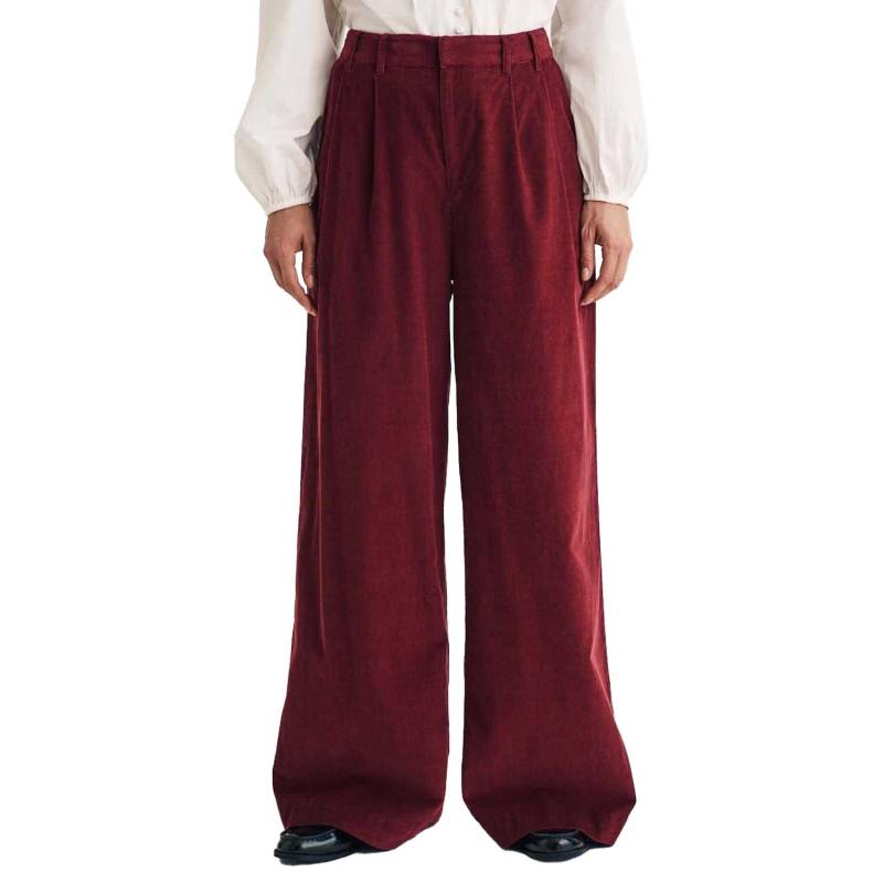 Nobody´s Child Damen/Damen Ava Cord Faltenhose mit weitem Bein 10 UK rot von Joom DACH