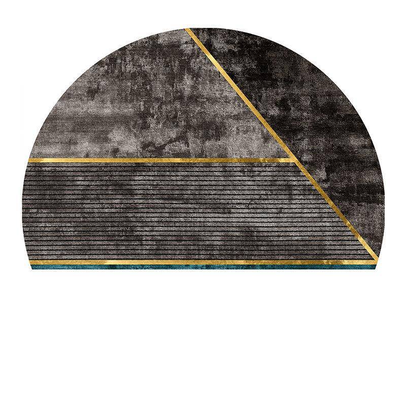 Nordic Halbkreis Eingangstür Eingangstür Badezimmer Saugfähigen Boden Matte Teppich Tür Matte Haushalt Fuß Pad Nicht-Slip saugfähigen Pad 50*75cm gold von Joom DACH