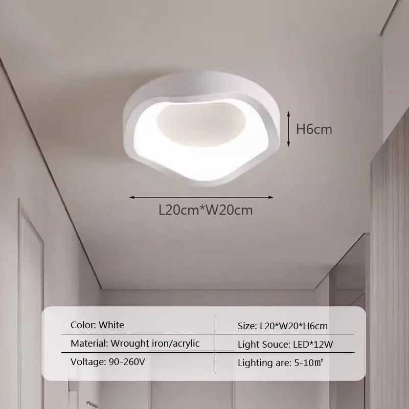 Nordic LED Decke Lampe Für Wohnzimmer Esszimmer Schlafzimmer Gang Garderobe Balkon Decke Kronleuchter Indoor Decor Leuchten Cool White von Joom DACH