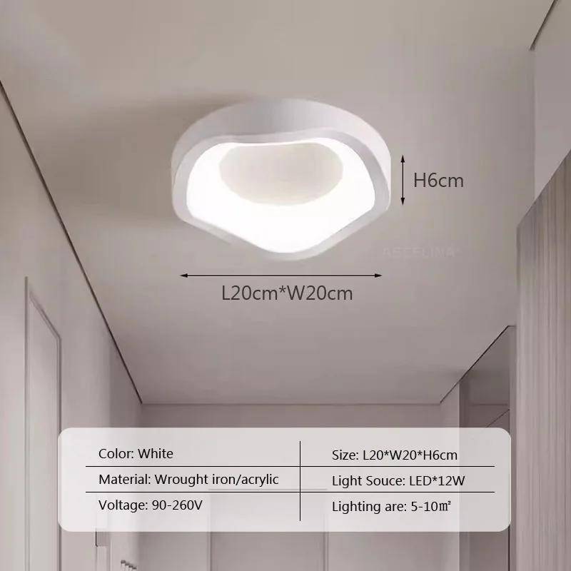 Nordic LED Decke Lampe Für Wohnzimmer Esszimmer Schlafzimmer Gang Garderobe Balkon Decke Kronleuchter Indoor Decor Leuchten Cool White von Joom DACH