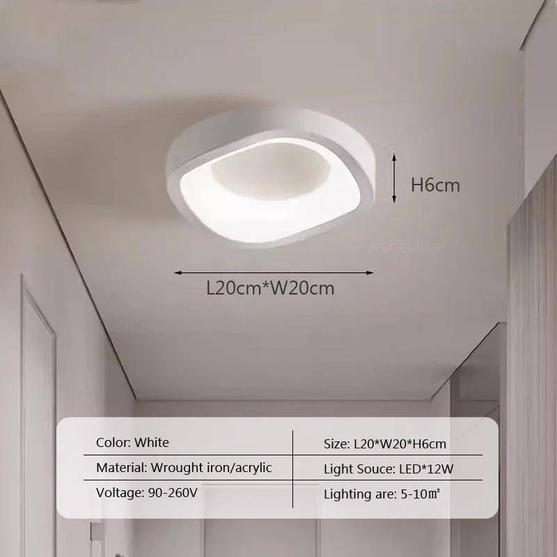 Nordic LED Decke Lampe Für Wohnzimmer Esszimmer Schlafzimmer Gang Garderobe Balkon Decke Kronleuchter Indoor Decor Leuchten Warm White von Joom DACH